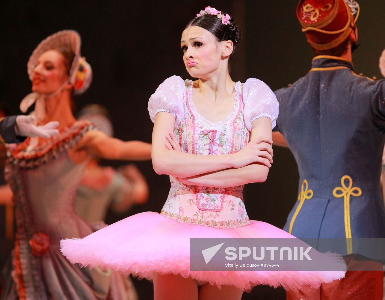 Rehearsal of ballet "Coppelia" by Roland Petit