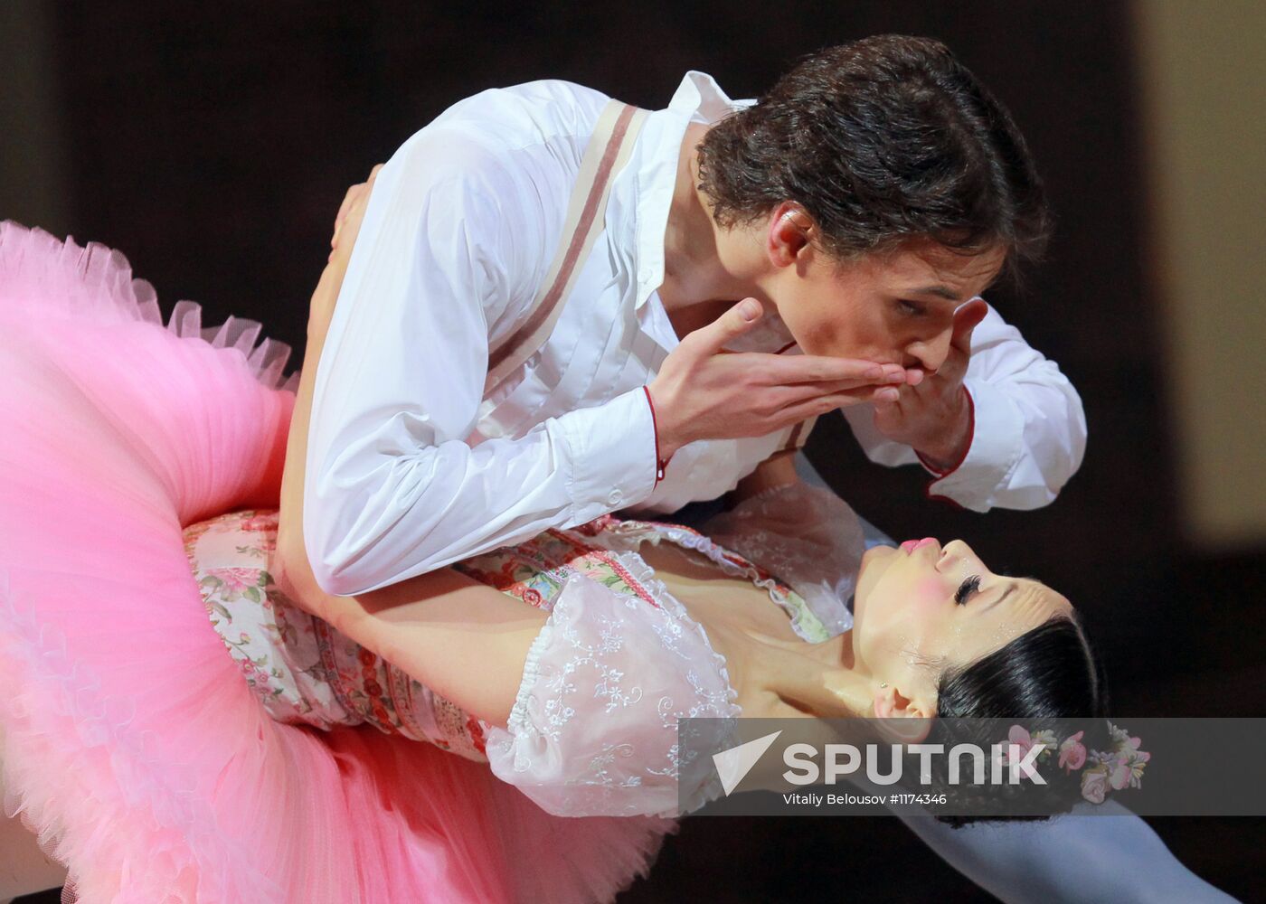 Rehearsal of ballet "Coppelia" by Roland Petit