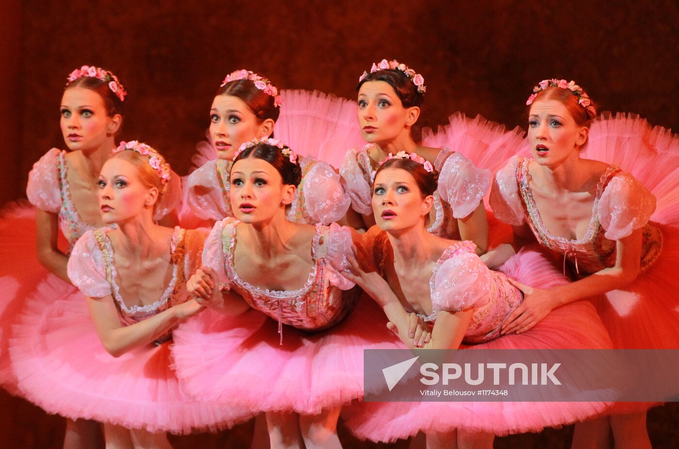 Rehearsal of ballet "Coppelia" by Roland Petit