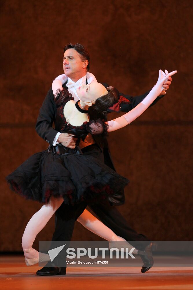 Rehearsal of ballet "Coppelia" by Roland Petit