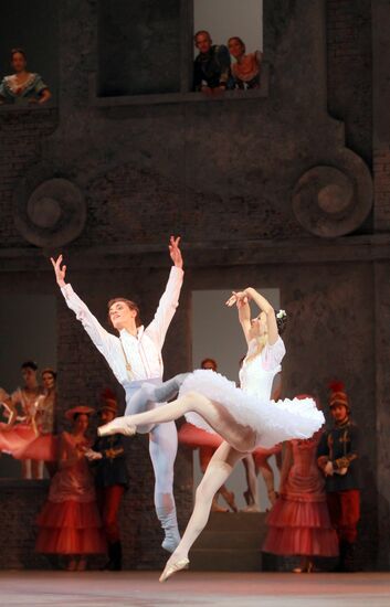 Rehearsal of ballet "Coppelia" by Roland Petit