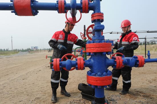 Oil production in cities of Khanty-Mansiysk Autonomous Okrug