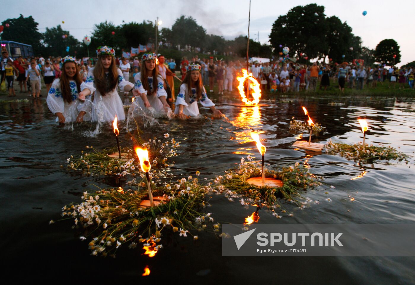 Ivan Kupala Day celebrations in Turov village