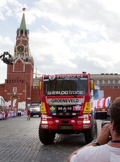 Motorsport. Opening of "Silk Road" rally-raid