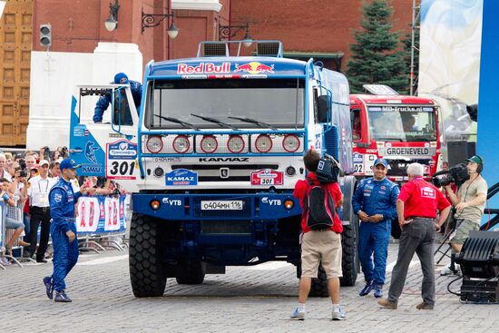 Motorsport. Opening of "Silk Road" rally-raid