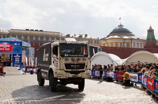 Motorsport. Opening of "Silk Road" rally-raid