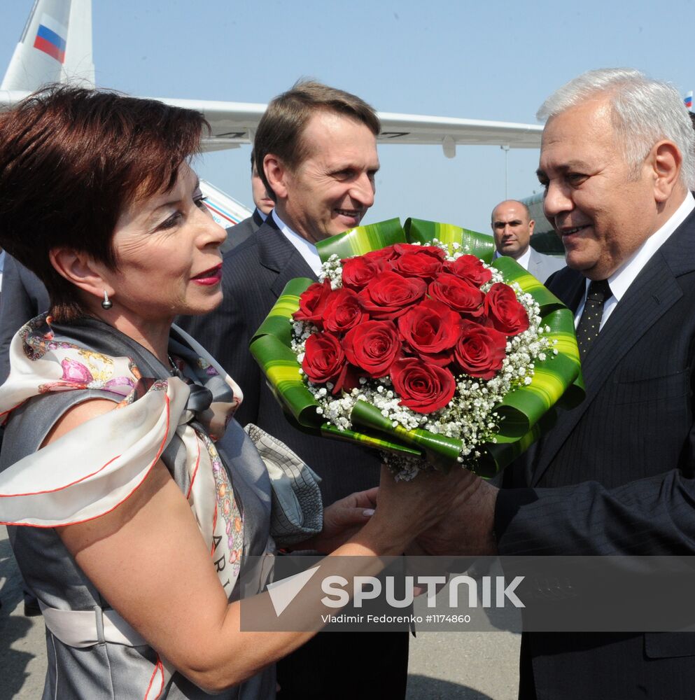 State Duma Speaker Sergey Naryshkin's visit to Baku