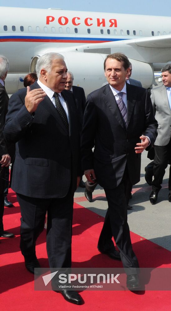 State Duma Speaker Sergey Naryshkin's visit to Baku