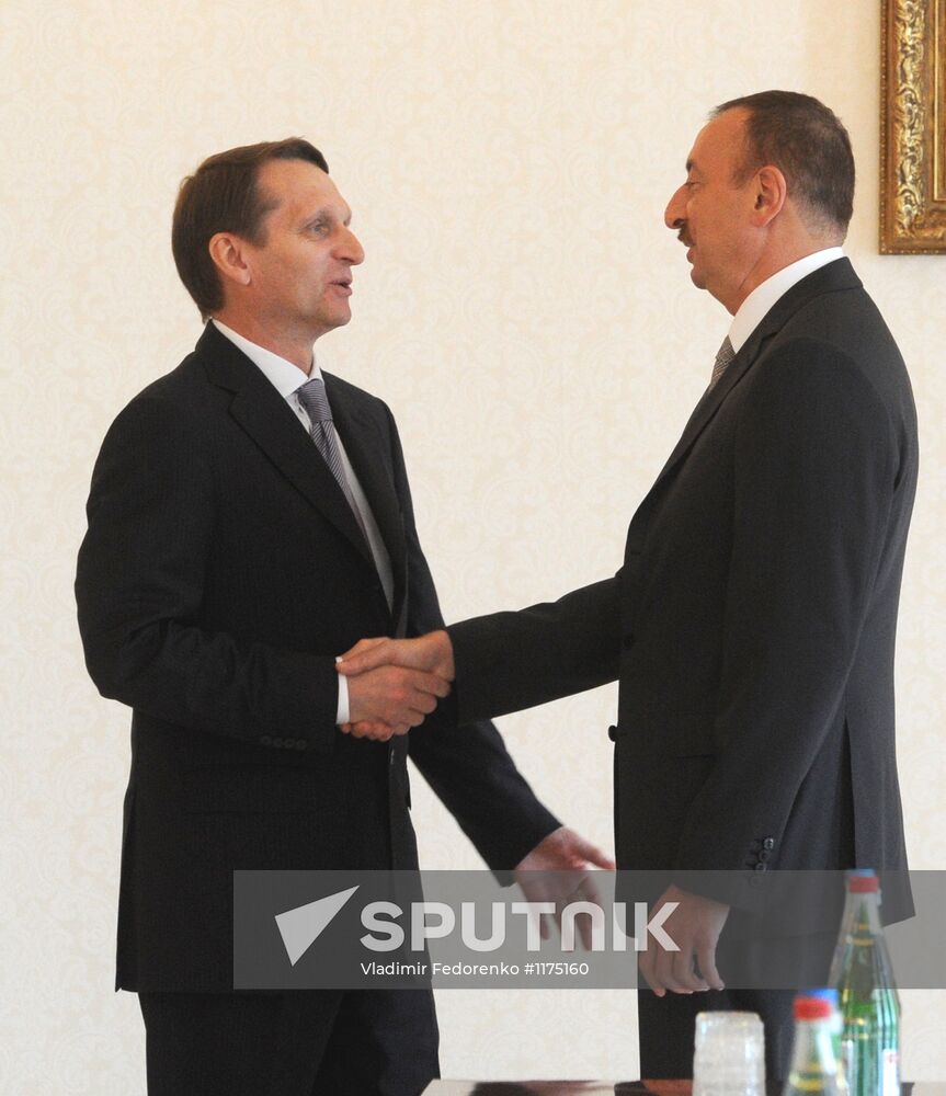 State Duma Chairman Sergey Naryshkin visits Baku