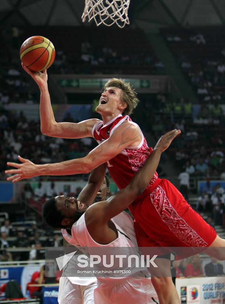 Basketball. 2012 Olympic Games Qualifying. Russia vs. Nigeria