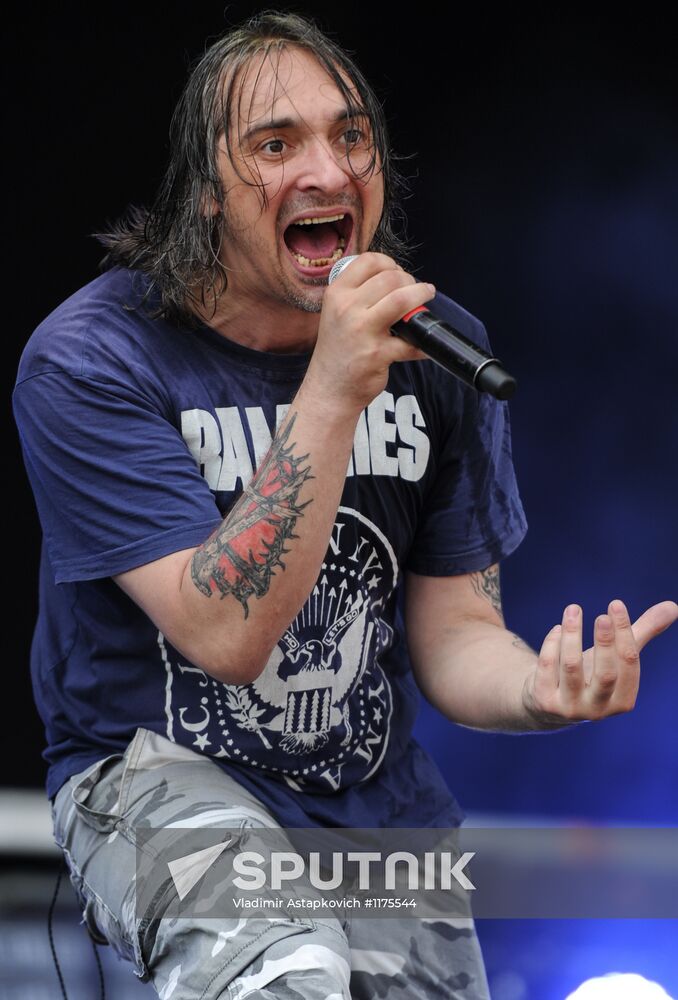 Nashestvie open air rock festival. Day 3