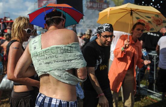 Nashestvie open air rock festival. Day 3