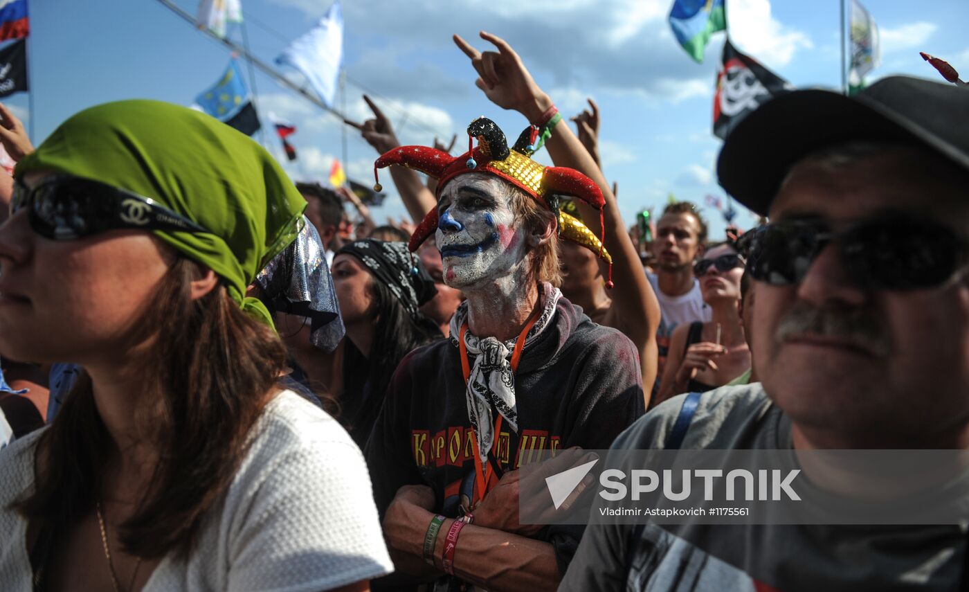 Nashestvie open air rock festival. Day 3