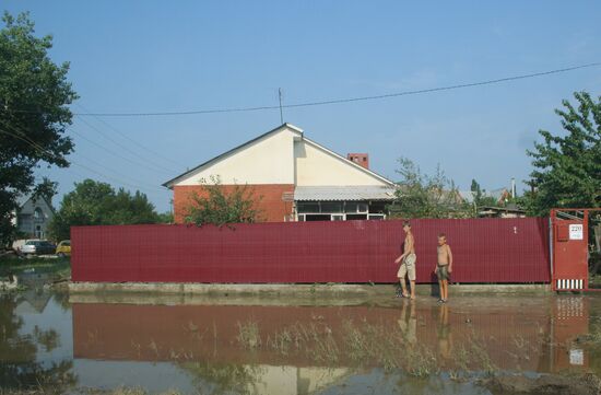 Flood aftermath in Krasnodar Territory