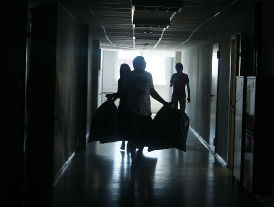 Collecting aid for flood victims in Kuban
