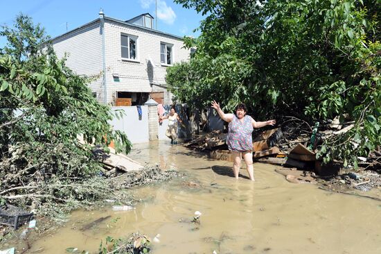 Flood aftermath in Krasnodar Region