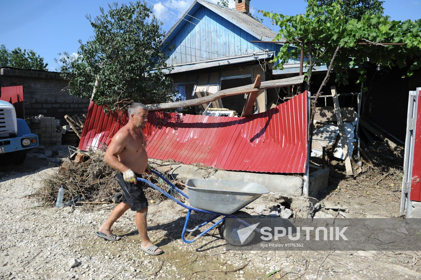 Flood aftermath in Krasnodar Region