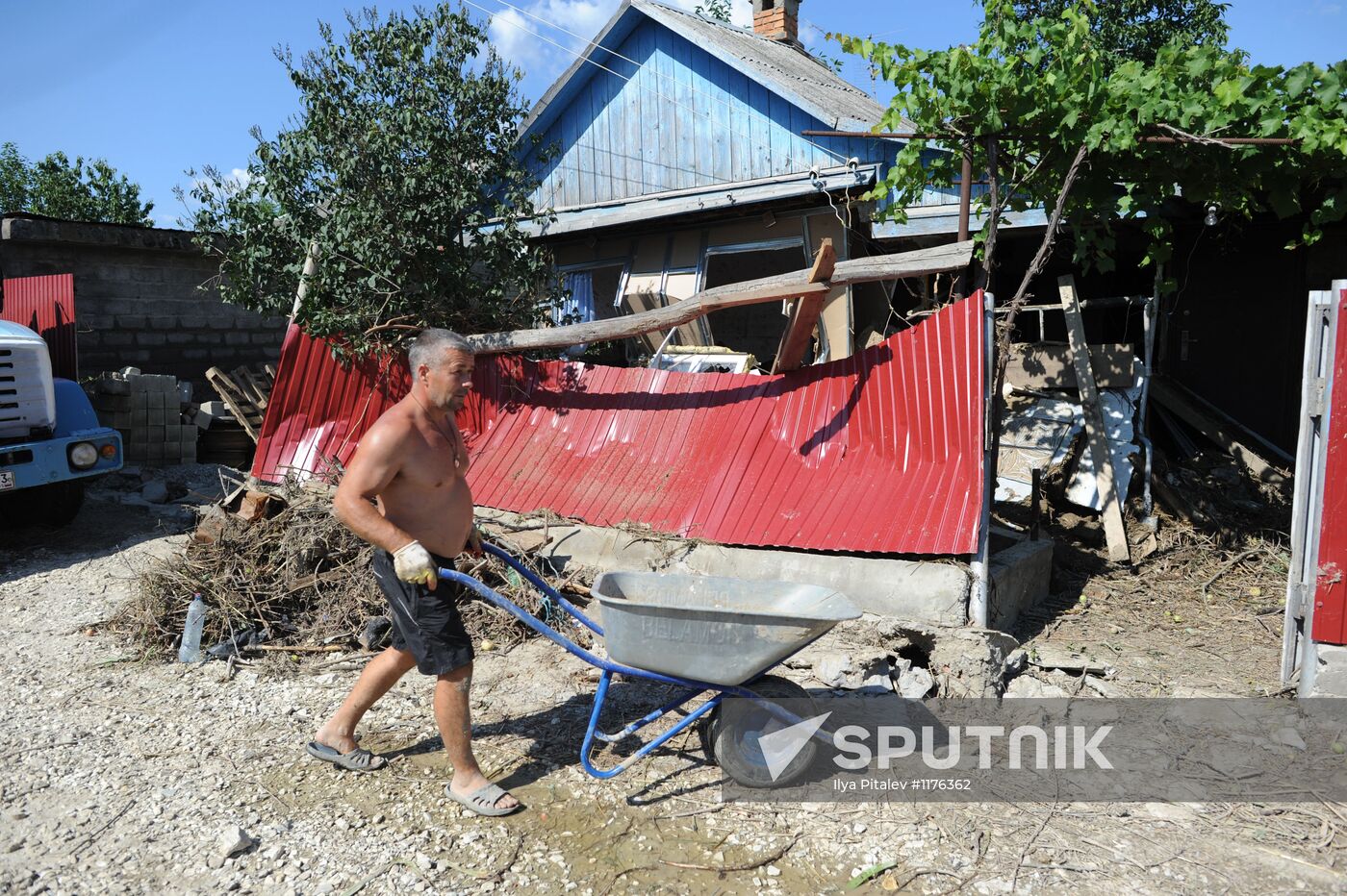Flood aftermath in Krasnodar Region