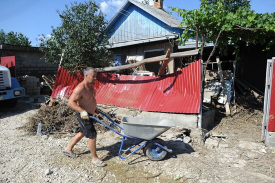 Flood aftermath in Krasnodar Region