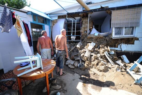 Flood aftermath in Krasnodar Region
