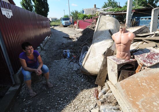 Flood aftermath in Krasnodar Region