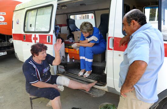 Flood aftermath in Krasnodar Region