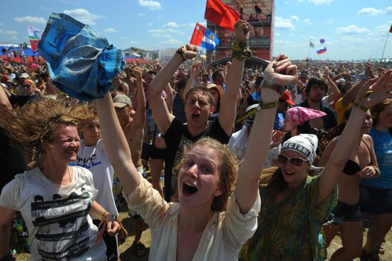 Nashestvie open air rock festival. Day 3