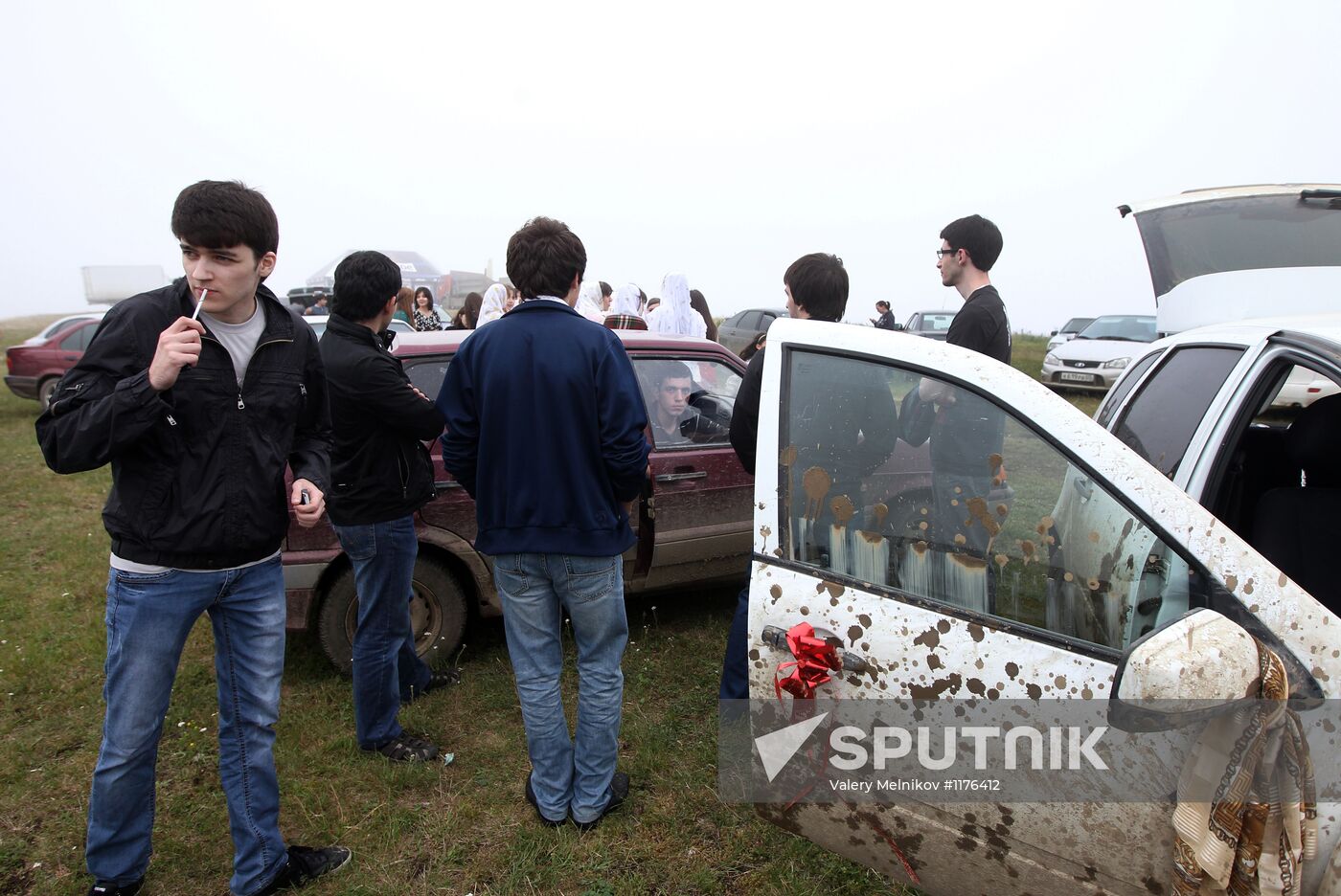Wedding ceremony in Kubachi village, Dagestan