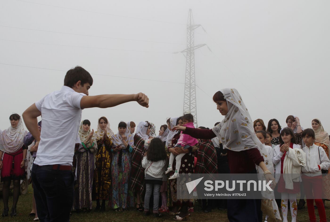 Wedding ceremony in Kubachi village, Dagestan
