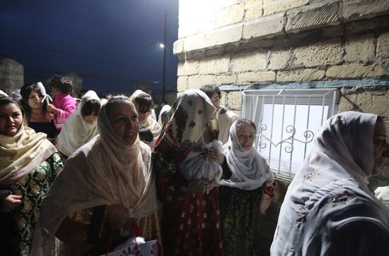 Wedding ceremony in Kubachi village, Dagestan
