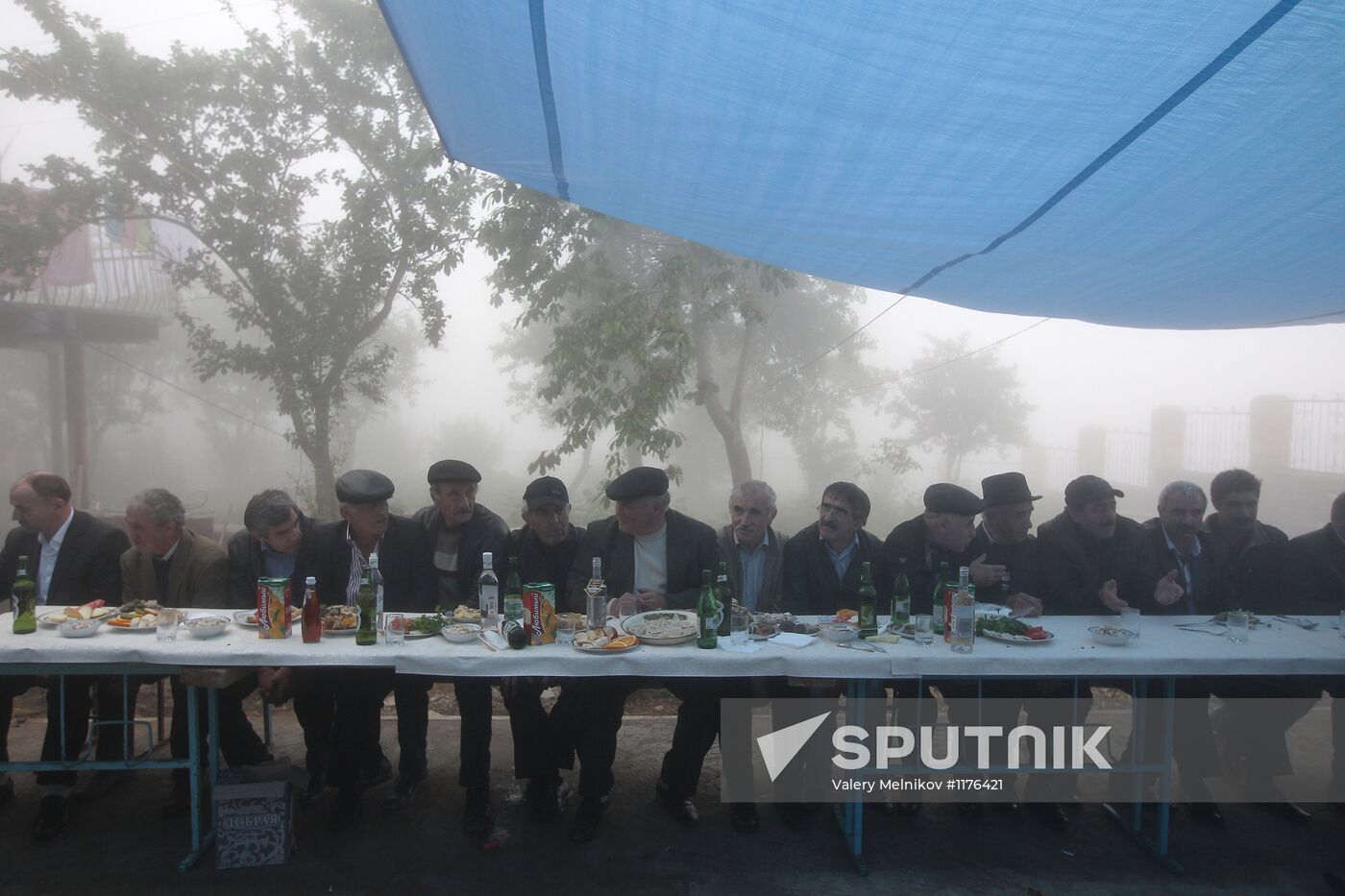 Wedding ceremony in Kubachi village, Dagestan