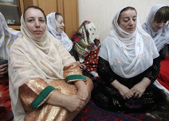 Wedding ceremony in Kubachi village, Dagestan