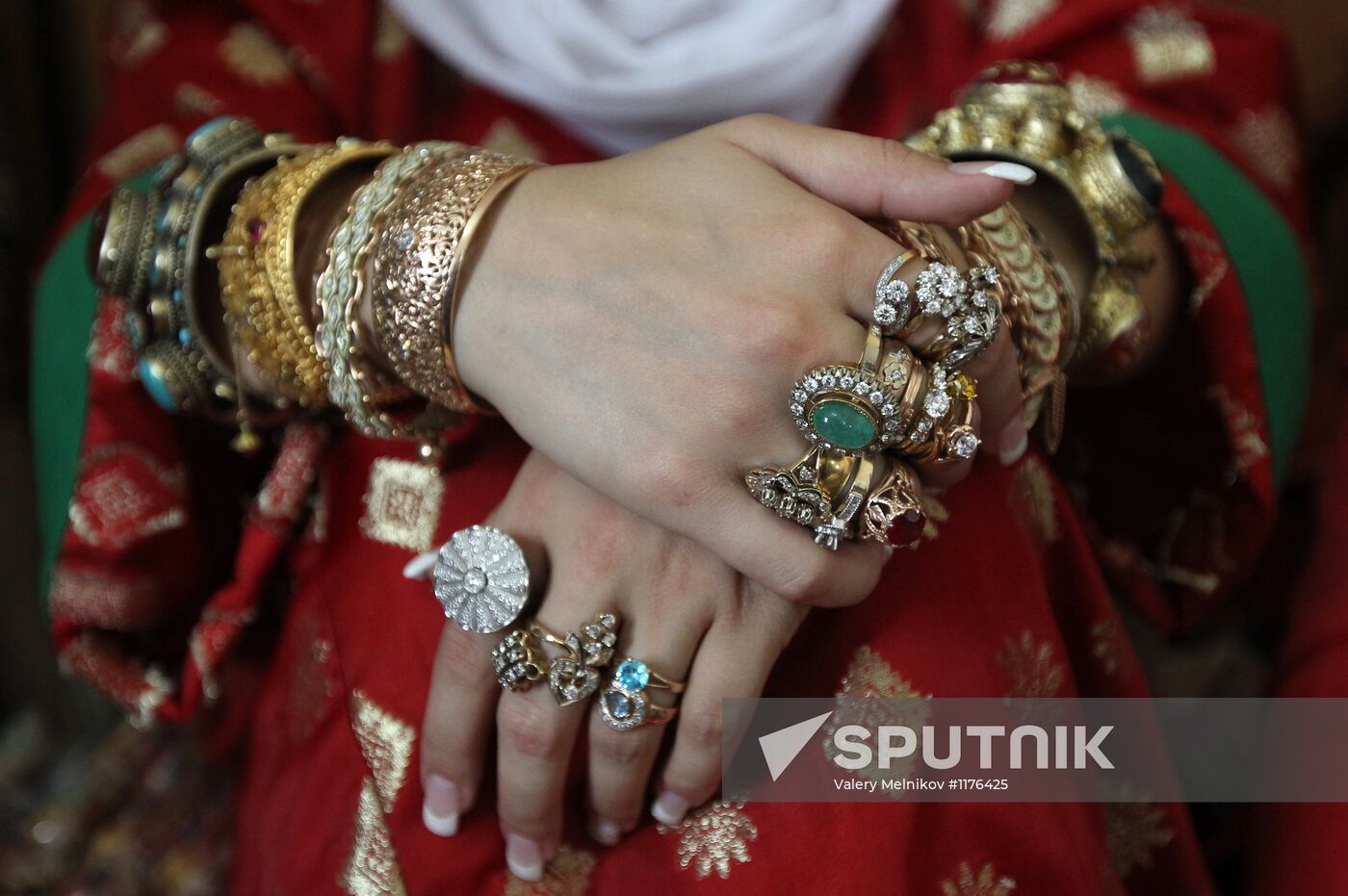 Wedding ceremony in Kubachi village, Dagestan