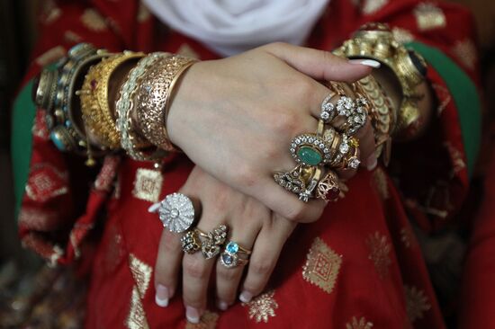 Wedding ceremony in Kubachi village, Dagestan