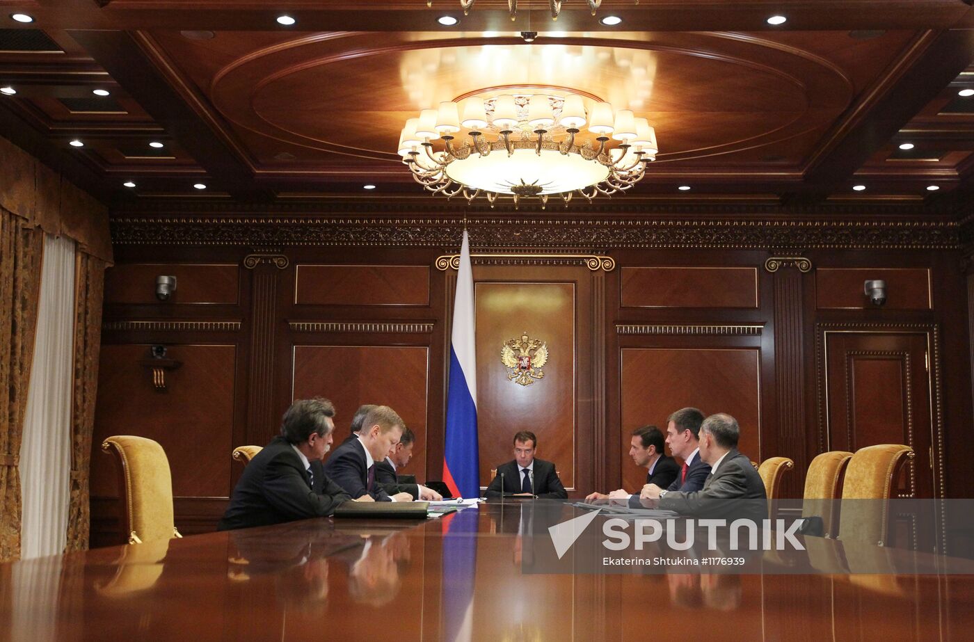 Dmitry Medvedev chairs meeting in Gorki residence outside Moscow