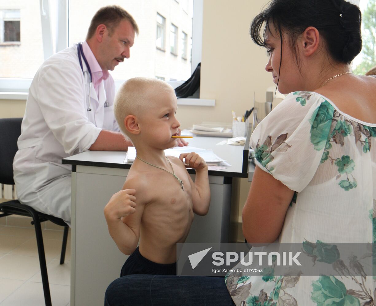 Work of children's clinic in Kaliningrad