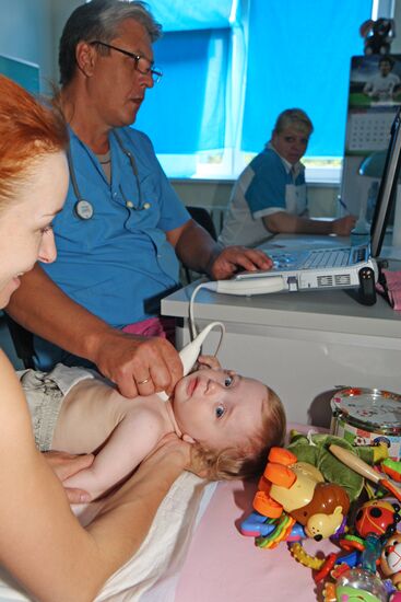 Work of children's clinic in Kaliningrad
