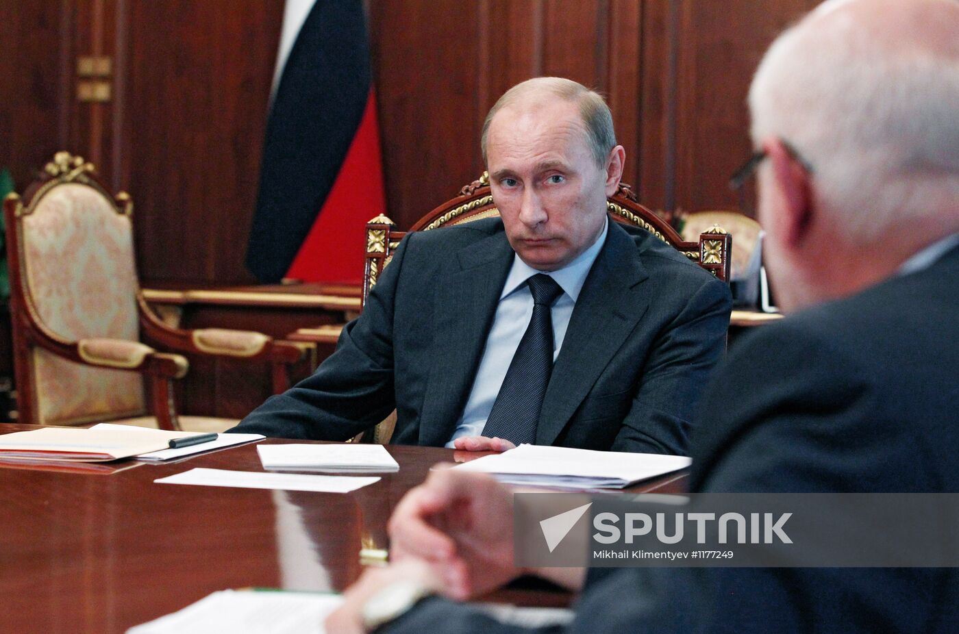 Vladimir Putin meets with M. Fedotov, V. Lukin and B. Titov