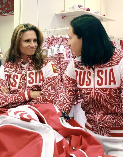 Russian Olympic teams at Bosco outfitting sports center