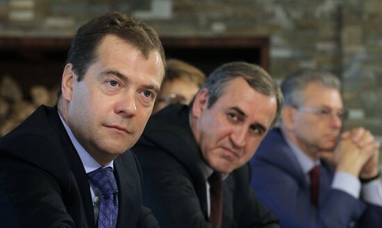 Dmitry Medvedev meets with United Russia party leaders