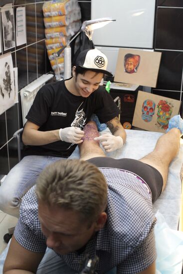 Tattoo studio in Moscow