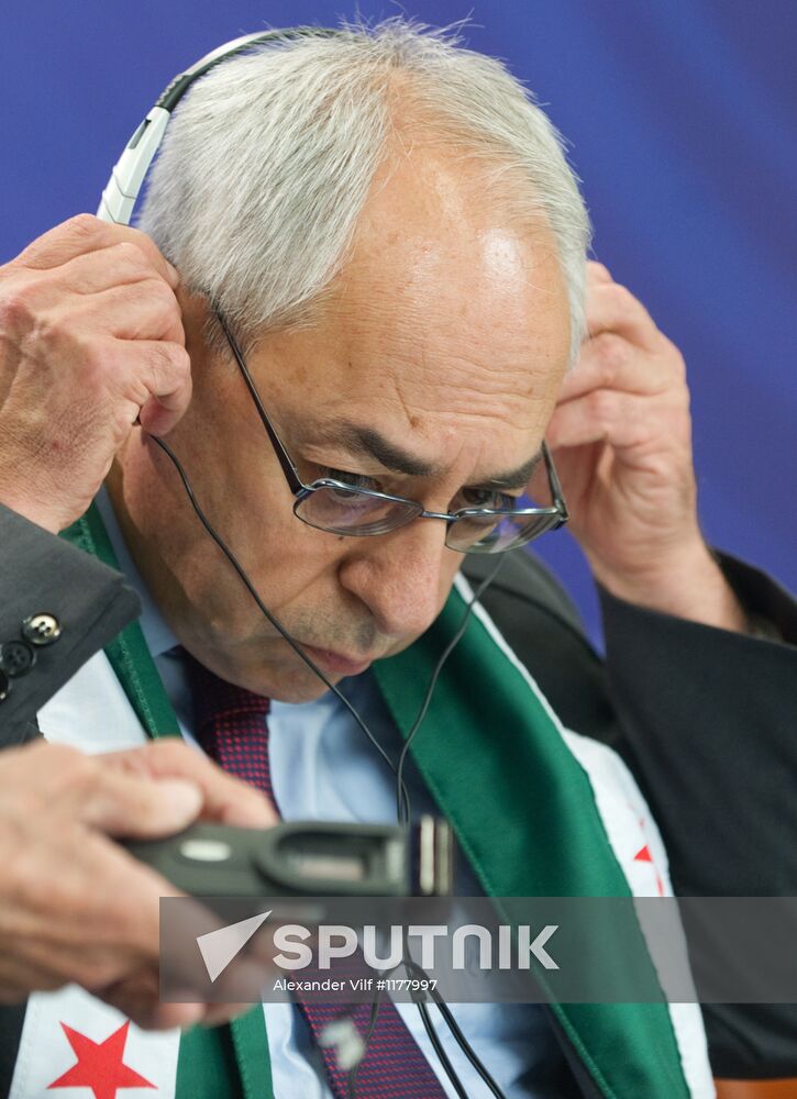 News conference by Syrian National Council delegation