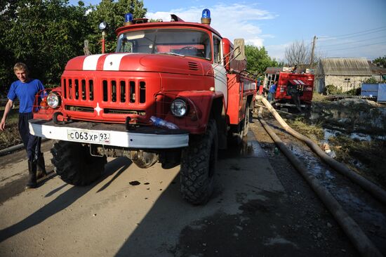 Flood aftermath in Krasnodar Territory