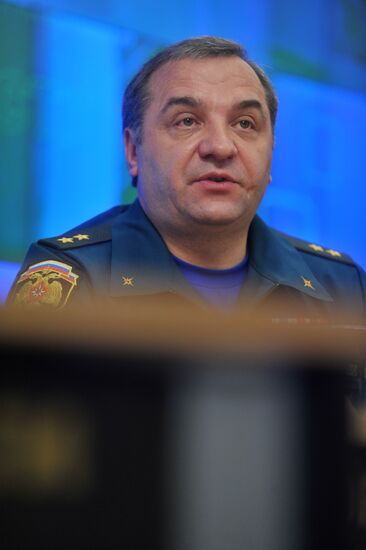 Press conference by Emergencies Minister Vladimir Puchkov
