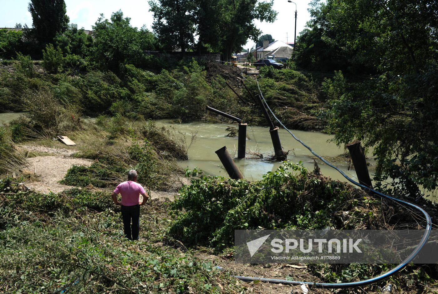 Floods aftermath in Krasnodar Region