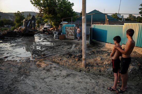 Flood aftermath in Krasnodar Territory