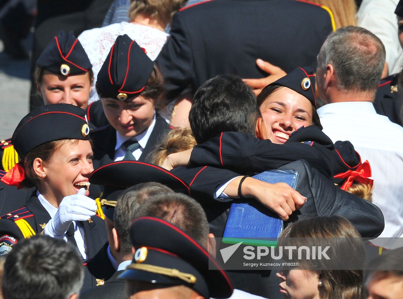 Presentation of diplomas at Internal Affairs University