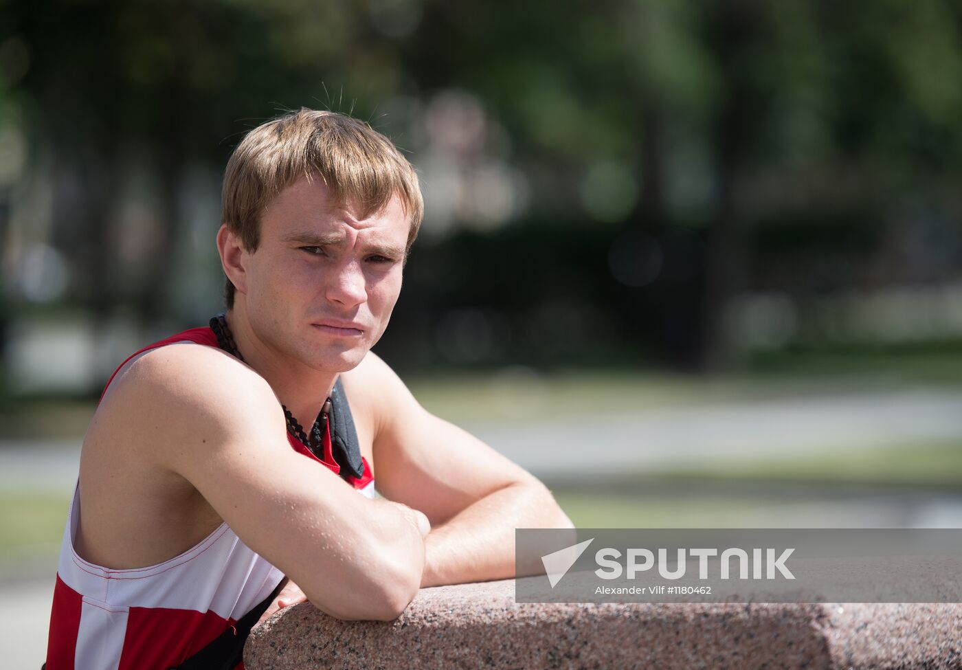 Russian Olympic teams members at Bosco Sport outfit center