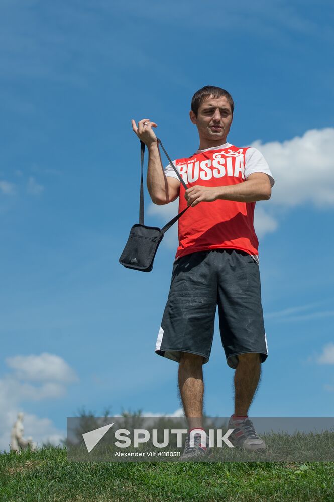 Russian Olympic teams members at Bosco Sport outfit center