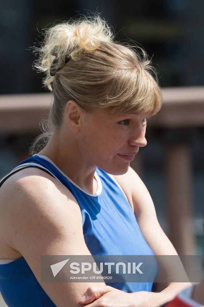 Russian Olympic teams members at Bosco Sport outfit center